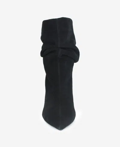 Kenneth Cole Marsha Suede Kitten Heel Bootie In Black