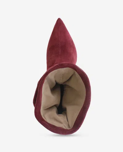 Kenneth Cole Marsha Suede Kitten Heel Bootie In Brown