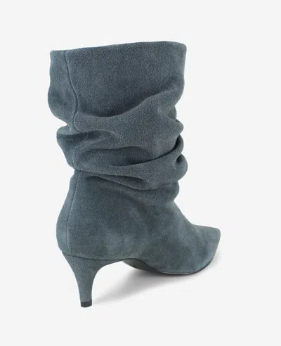Kenneth Cole Marsha Suede Kitten Heel Bootie In Gray