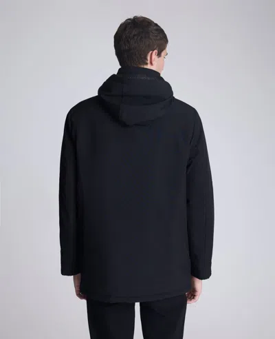 Kenneth Cole Oxford Patch Pocket Parka In Black