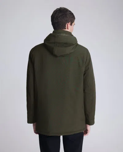 Kenneth Cole Oxford Patch Pocket Parka In Green