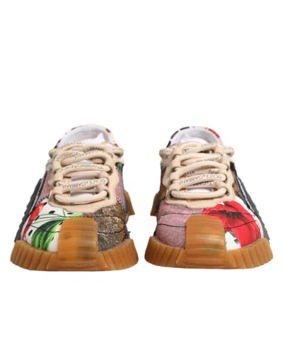 Dolce & Gabbana Multicolor Logo Low Top Ns1 Sneakers Women's Shoes In Multi