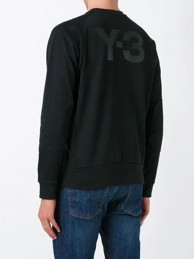 Shop Y-3 Back Logo Print Sweatshirt - Black