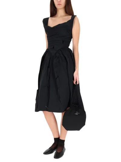 Vivienne Westwood "sunday" Midi Dress In Black