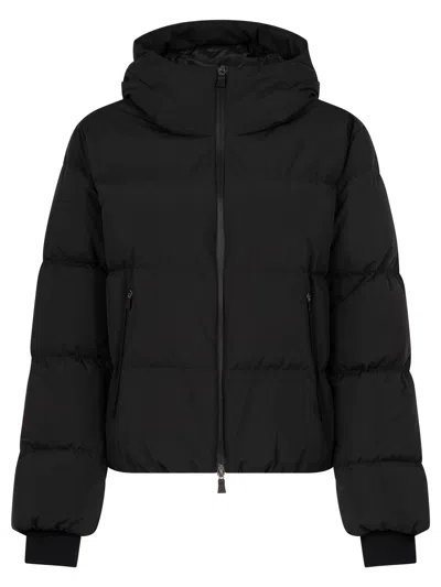 Herno Short Down Jacket 2layers Clothing In Black