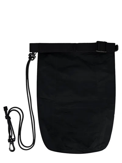 Laminar Bag With Adjustable Shoulder Strap In Black