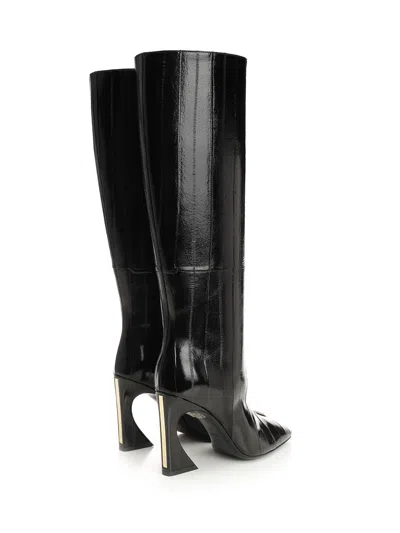 Fendi Boot Anguilla Lucida Boots Black In Black