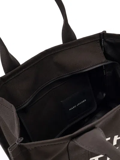 Marc Jacobs Canvas Shopping Bag With Frontal Logo In Brown