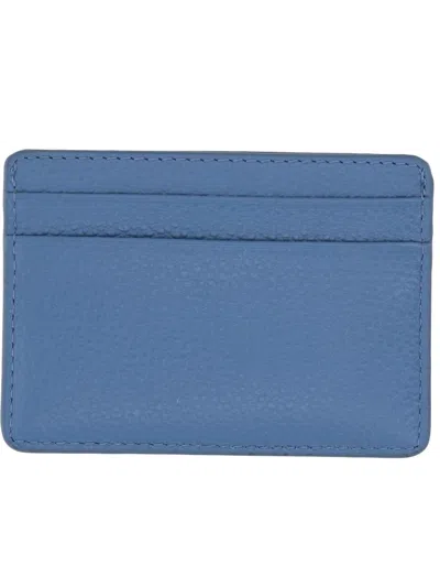 Michael Kors Card Holder With Logo In Blue