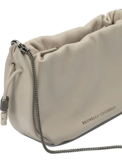 Brunello Cucinelli Women Crossbody Bags In Neutral