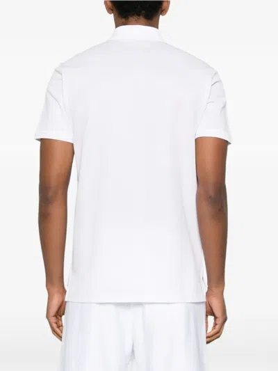 Givenchy Cotton Polo Shirt Featuring Short Sleeves And Collar In White