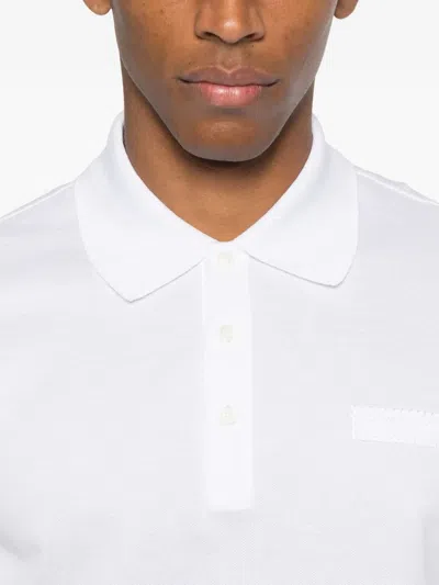Givenchy Cotton Polo Shirt Featuring Short Sleeves And Collar In White
