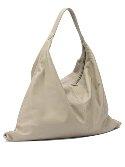 Brunello Cucinelli Soft Structure Shoulder Bag With Single Handle In Gray