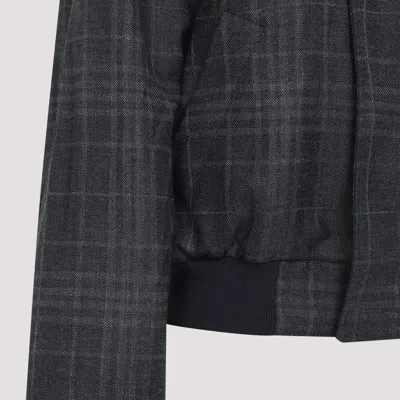 Balenciaga Reversible Bomber Jacket In Gray