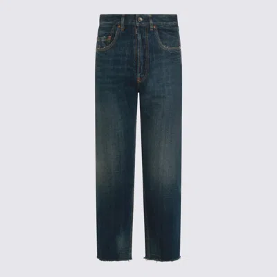 Maison Margiela Jeans Blue And Green In Blue
