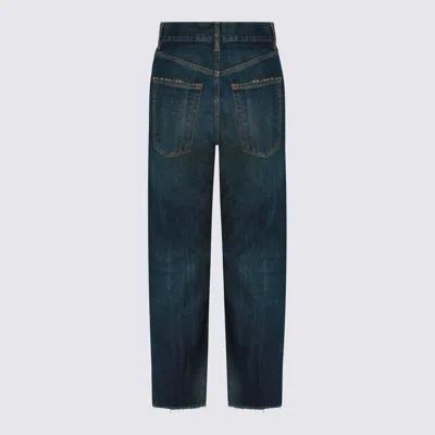 Maison Margiela Jeans Blue And Green In Blue