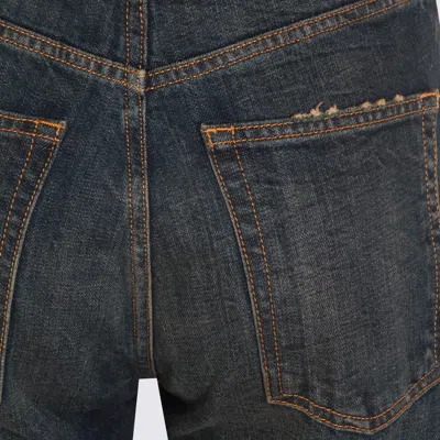 Maison Margiela Jeans Blue And Green In Blue