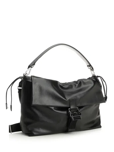Fendi Mamma Baguette Vit. Malibu Shoulder Bags Black In Black