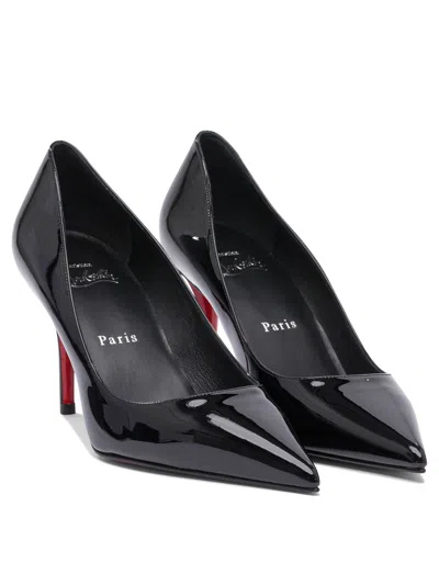 Christian Louboutin Miss Z 80 Patent/lining Heeled Shoes Black