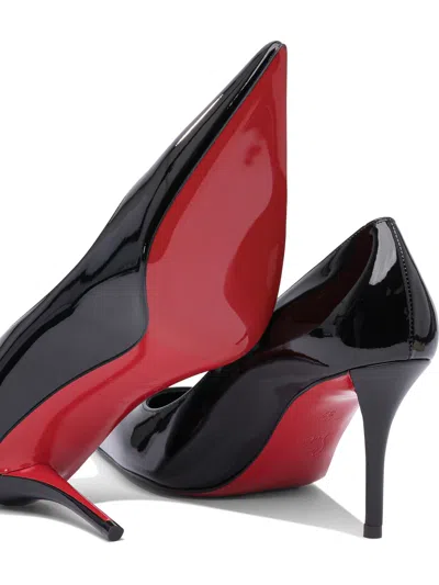 Christian Louboutin Miss Z 80 Patent/lining Heeled Shoes Black