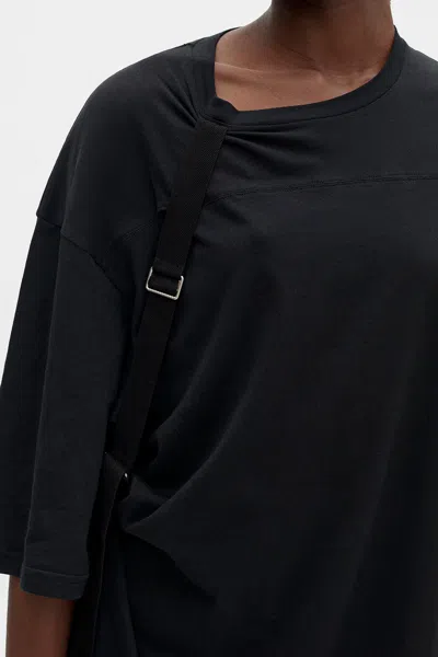 Ann Demeulemeester Felice High Comfort T-shirt Dress In Black