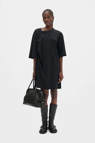 Ann Demeulemeester Felice High Comfort T-shirt Dress In Black