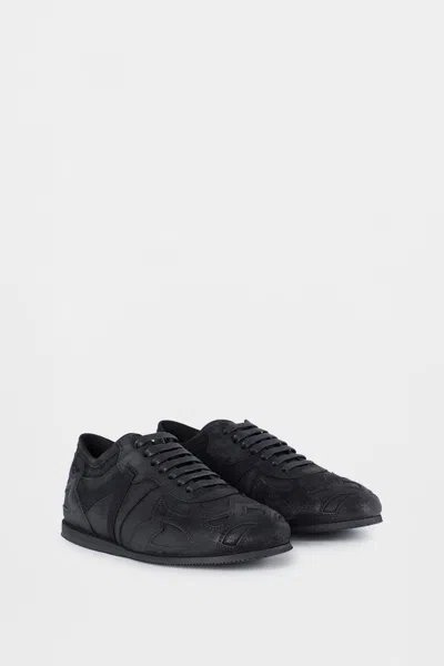 Ann Demeulemeester Milton Low-top Boxing Sneakers In Black