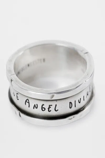 Ann Demeulemeester Wappu Napking Ring In Metallic