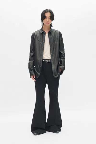 Ann Demeulemeester Benedictus Standard Shirt In Gray