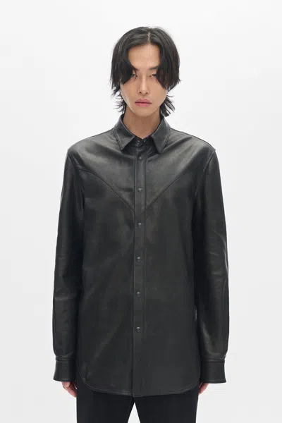 Ann Demeulemeester Benedictus Standard Shirt In Gray