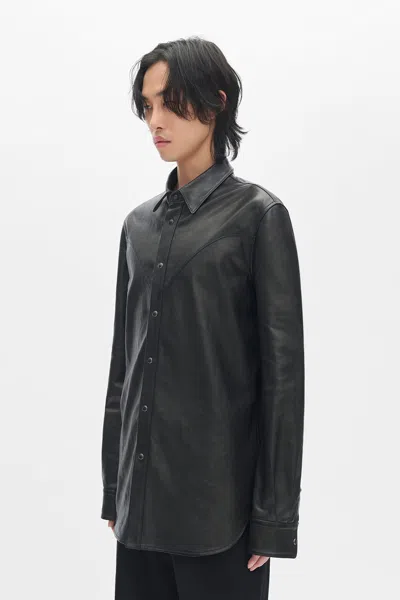 Ann Demeulemeester Benedictus Standard Shirt In Gray