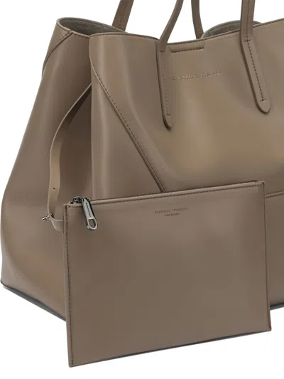 Brunello Cucinelli Coach Bleecker Shoulder Bag In Brown