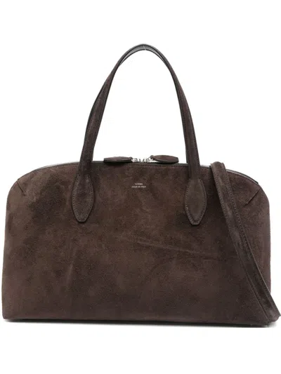 Totême Suede Leather Shoulder Tote Bag