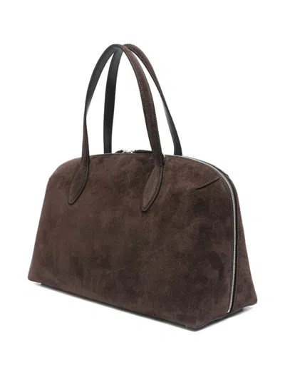 Totême Suede Leather Shoulder Tote Bag