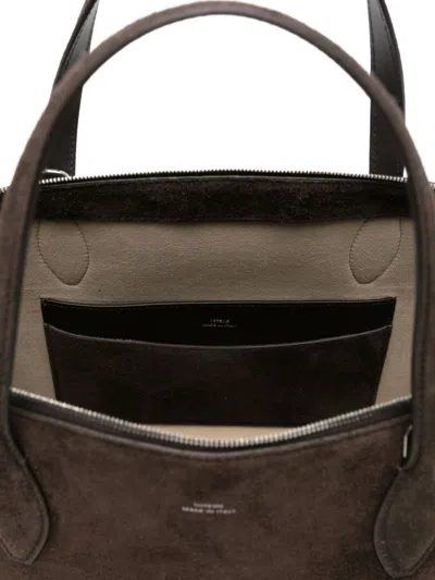 Totême Suede Leather Shoulder Tote Bag