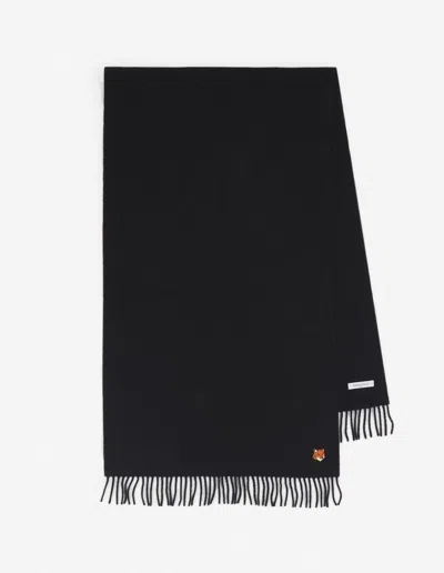 Maison Kitsuné Fox Head Scarf In Black