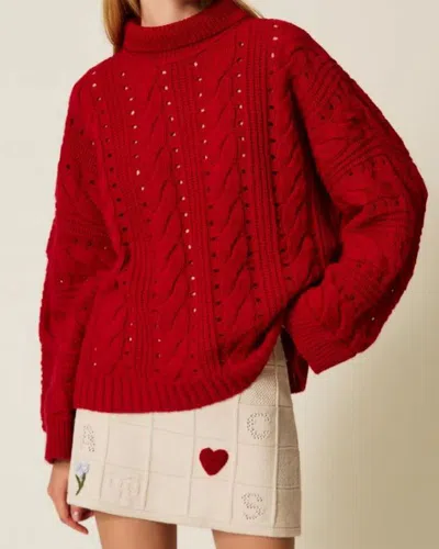 Twinset Sweaters In Red