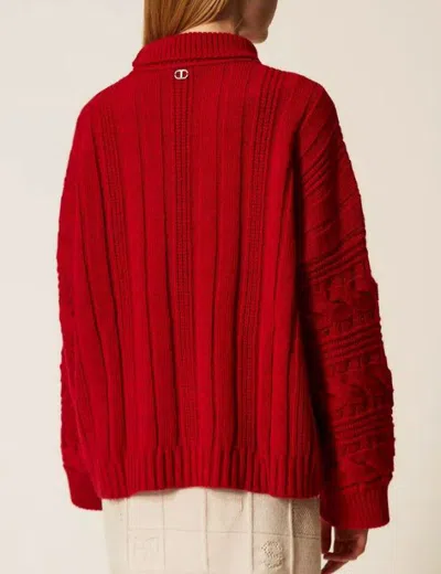 Twinset Sweaters In Red