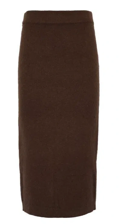 Twinset Skirts Black Chocolate In Brown