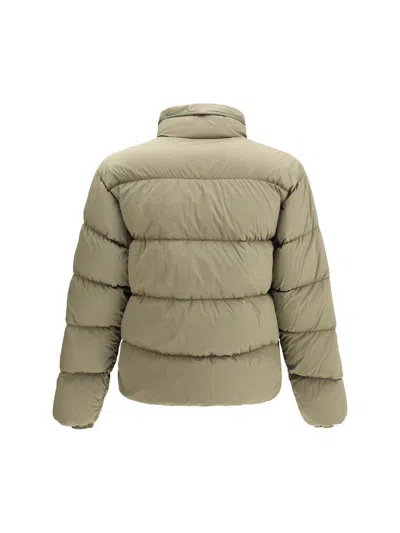 C.p. Company Green Polyamide Full-length Jacket In Green