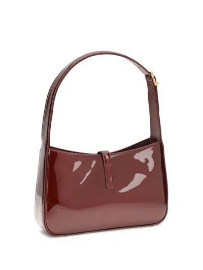 Saint Laurent Logo Tote Bag In Red