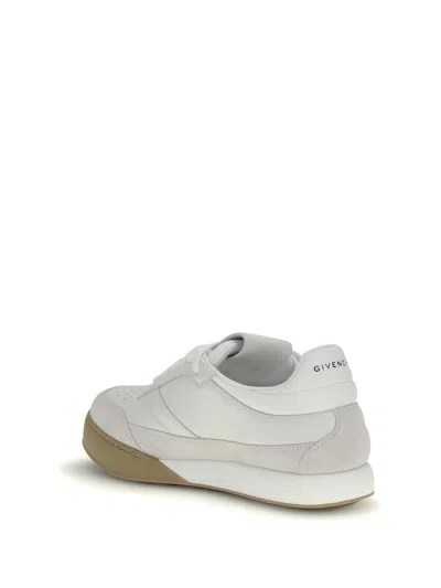 Givenchy Round Toe Low Sneakers With Flat Sole In White
