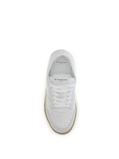 Givenchy Round Toe Low Sneakers With Flat Sole In White