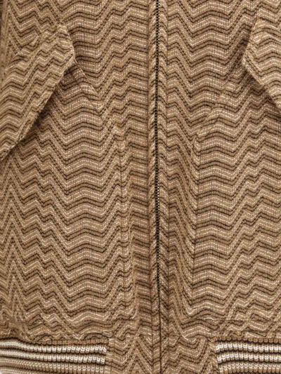 Missoni Down Jackets In Brown