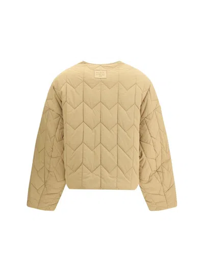 Maison Kitsuné Quilted Jacket In Water-repellent Nylon In Neutral
