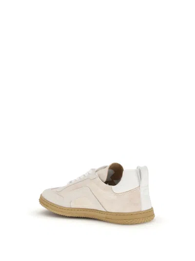 Pierre Hardy Cream Calf Leather Bos Taurus Low Top Sneakers In Neutral