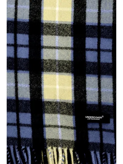 Undercover Wool Check Scarf In Multi