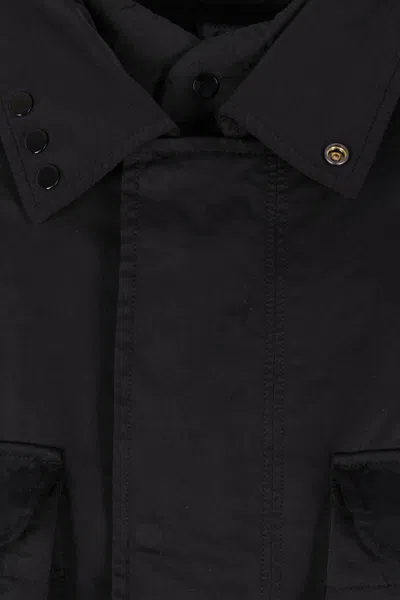 C.p. Company Coats In Black