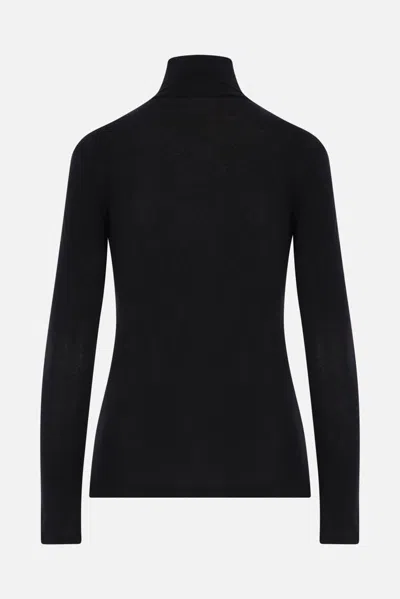 Yohji Yamamoto Turtleneck Top In Black