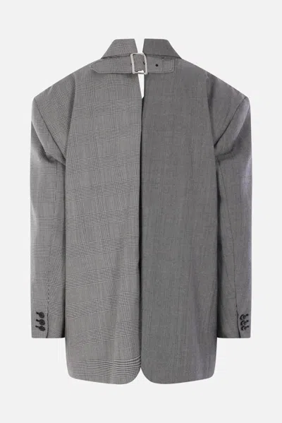 Comme Des Garçons Single-breasted Blazer In Gray